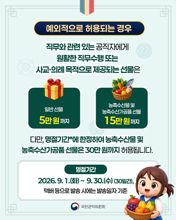 '2026년 추석 명절 청탁금지법 선물 바로 알기' 게시글의 사진(4) '4.jpg'